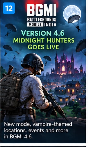 BGMI 4.6 Goes Live With Midnight Hunters and Vampire Powers