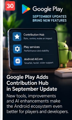 Google Play Adds Contribution Hub in September System Update