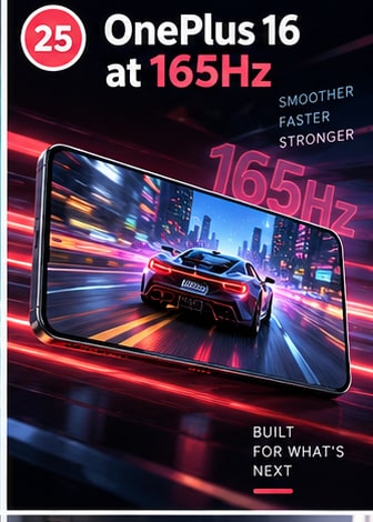 OnePlus 16 Teaser Confirms System-Wide 165Hz Ambitions