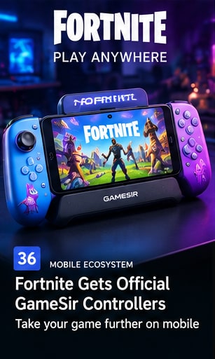 Fortnite Gets Official GameSir Mobile Controller Collection