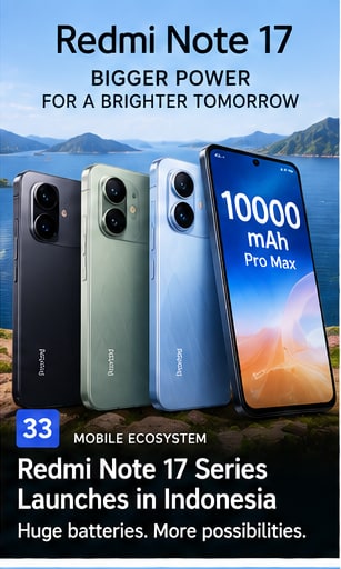 Redmi Note 17 Family Arrives in Indonesia With Huge Batteries