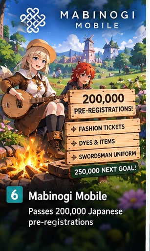 Mabinogi Mobile Passes 200,000 Japanese Pre-Registrations Ahead of October Launch
