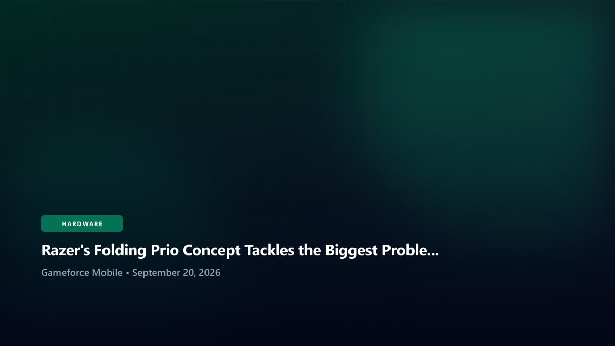 Razer's Folding Prio Concept Tackles the Biggest Problem With Phone Controllers
