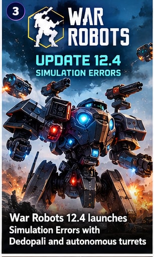War Robots 12.4 launches Simulation Errors with Dedopali and autonomous turrets