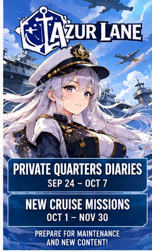 Azur Lane prepares Private Quarters Diaries and a fresh Cruise Missions cycle