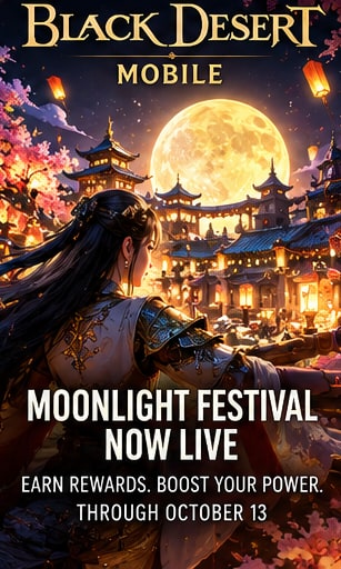 Black Desert Mobile lights up the Moonlight Festival through October 13
