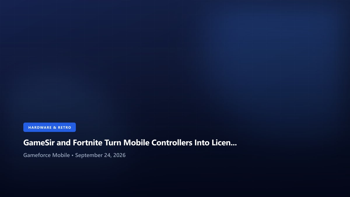 GameSir and Fortnite Turn Mobile Controllers Into Licensed Battle Bus Equipment