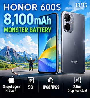 HONOR 600S Arrives in the Philippines With an Enormous 8,100mAh Battery