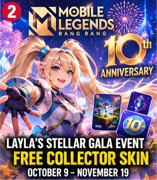 Mobile Legends Begins Tenth-Anniversary Layla Event With Free Collector Skin Opportunities