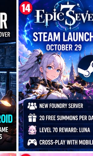 Epic Seven Prepares Steam Launch With New Foundry Server and Generous Starter Rewards
