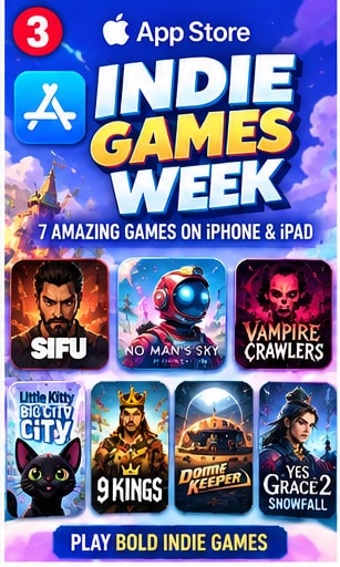Apple Launches Indie Games Week With Seven Premium Titles for iPhone and iPad