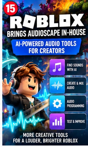 Roblox Brings Audioscape Team In-House to Develop AI-Powered Audio Creation Tools