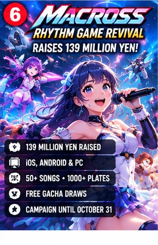 Macross Rhythm Game Revival Raises 139 Million Yen as Fans Fight to Restore a Lost Mobile Favourite