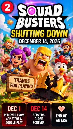 Supercell Confirms Squad Busters Will Shut Down Permanently on December 14