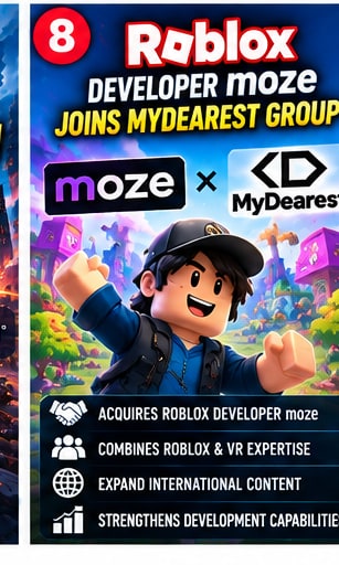 Japanese Roblox Developer moze Joins MyDearest Group in Strategic Acquisition