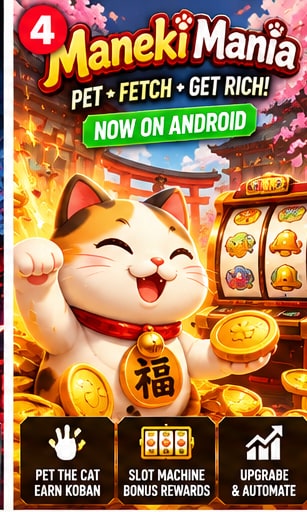 Maneki Mania Arrives on Android and Turns Petting a Lucky Cat Into an Elaborate Money-Making Machine