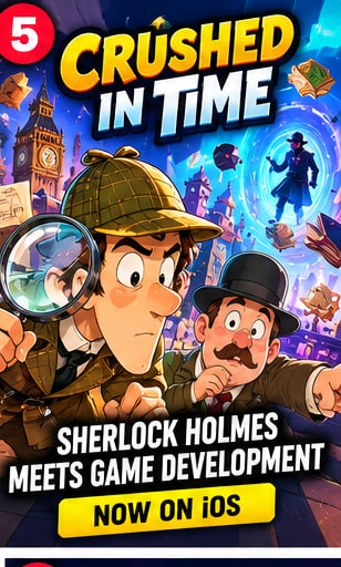 Crushed in Time Brings Sherlock Holmes and Watson's Ridiculous Investigation to iPhone